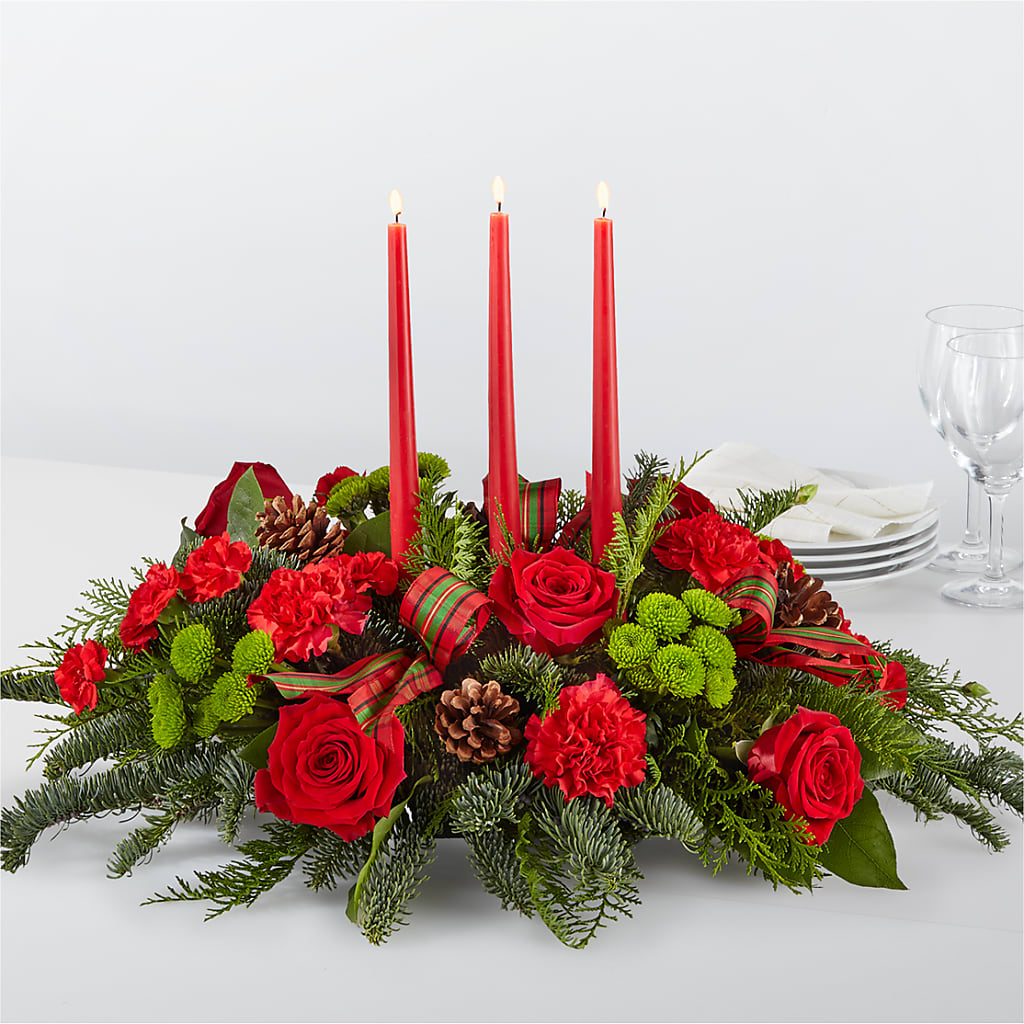 By the Candlelight Centerpiece – Meta Flowers, Manassas VA