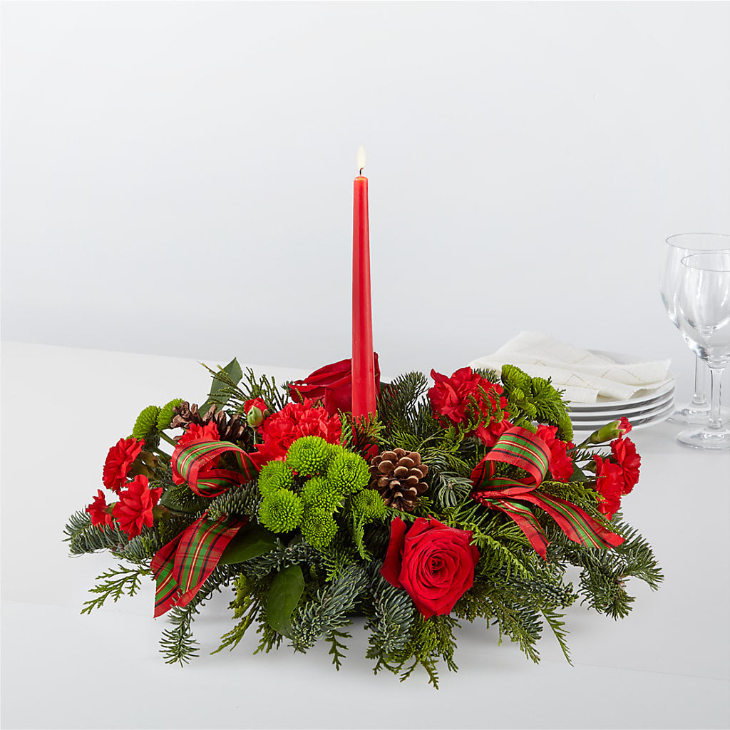 By the Candlelight Centerpiece – Meta Flowers, Manassas VA