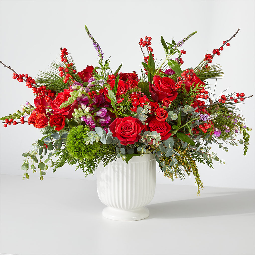 Big Red Bow Bouquet – Meta Flowers, Manassas VA