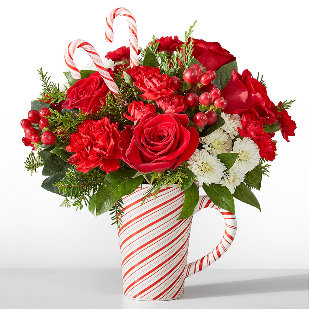 Peppermint Swirl Mug – Meta Flowers, Manassas VA
