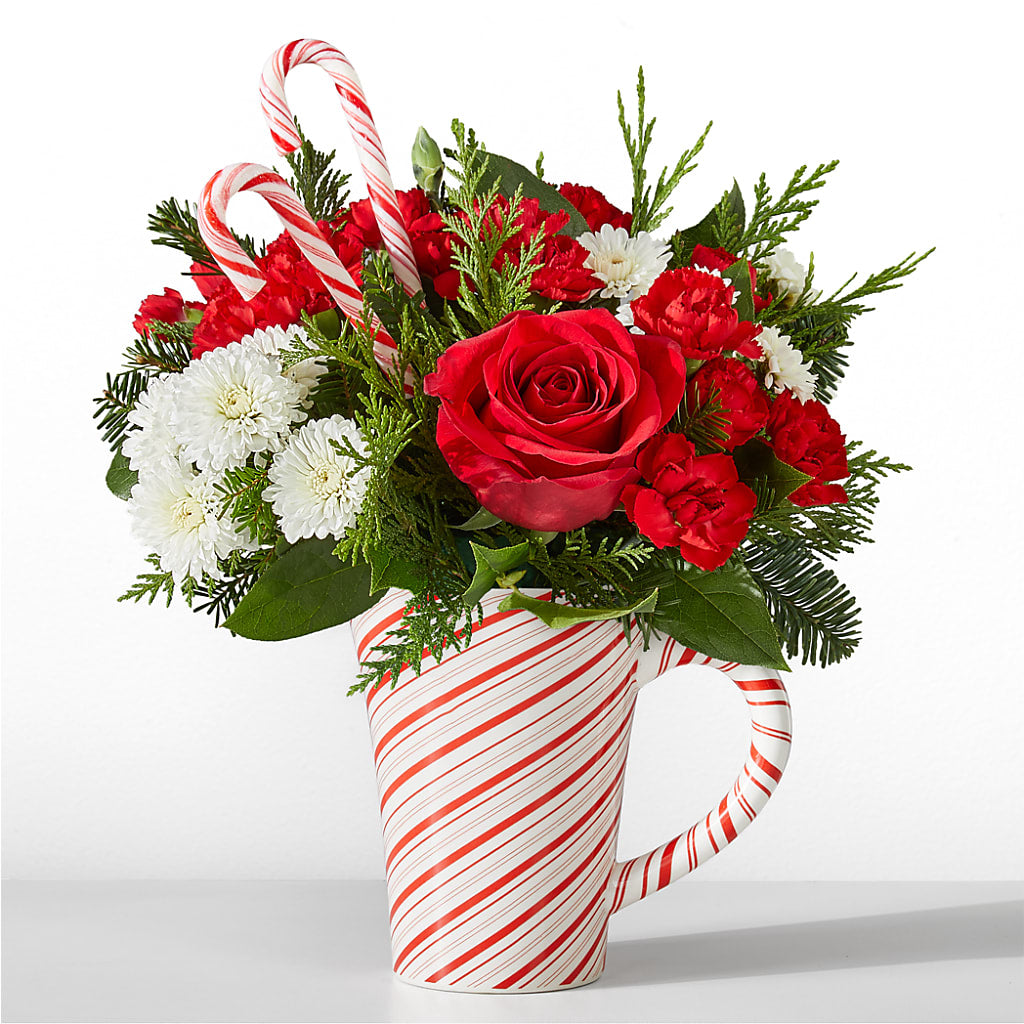Peppermint Swirl Mug – Meta Flowers, Manassas VA
