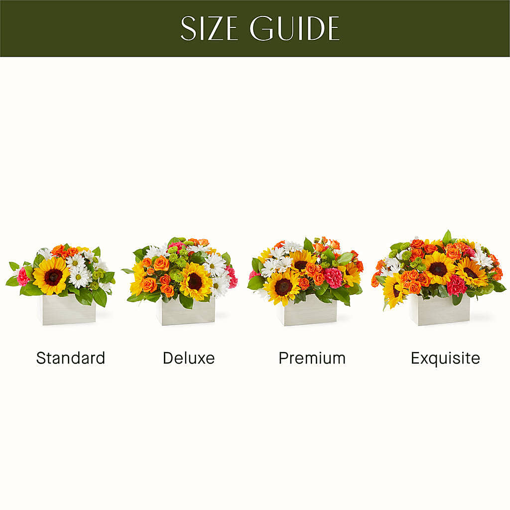 Sun-drenched Blooms Box Bouquet – Meta Flowers, Manassas VA