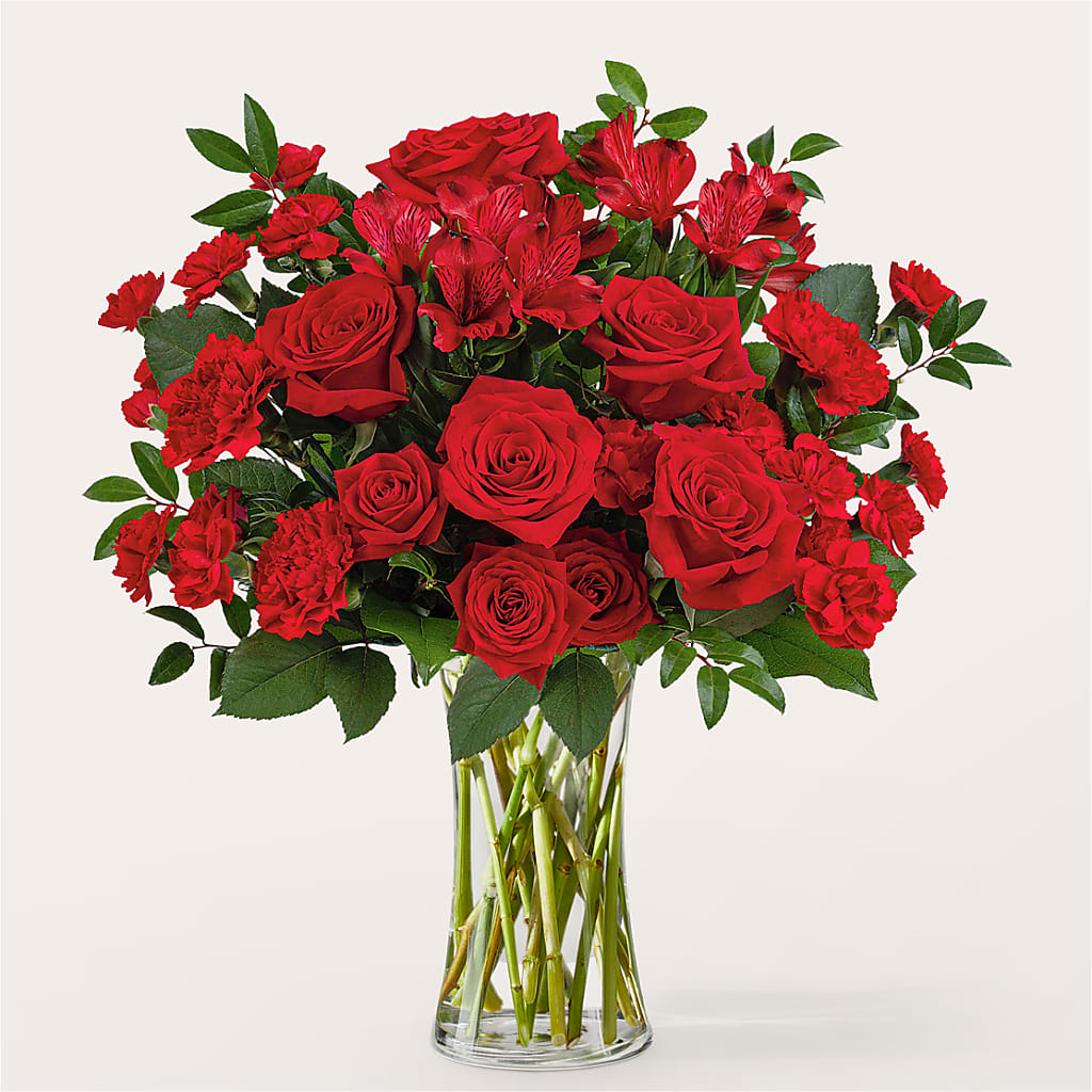 Brilliant Ruby Bouquet – Meta Flowers, Manassas VA