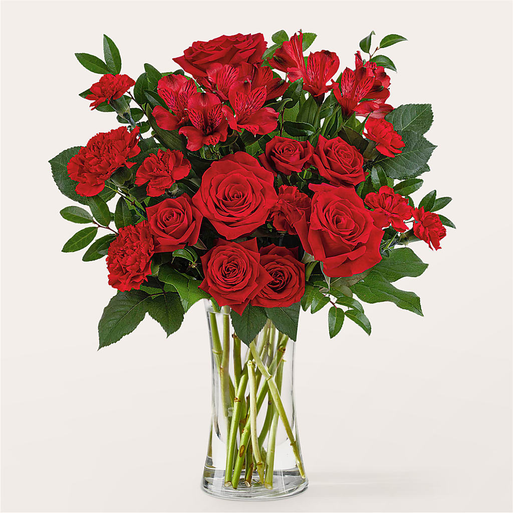 Brilliant Ruby Bouquet – Meta Flowers, Manassas VA