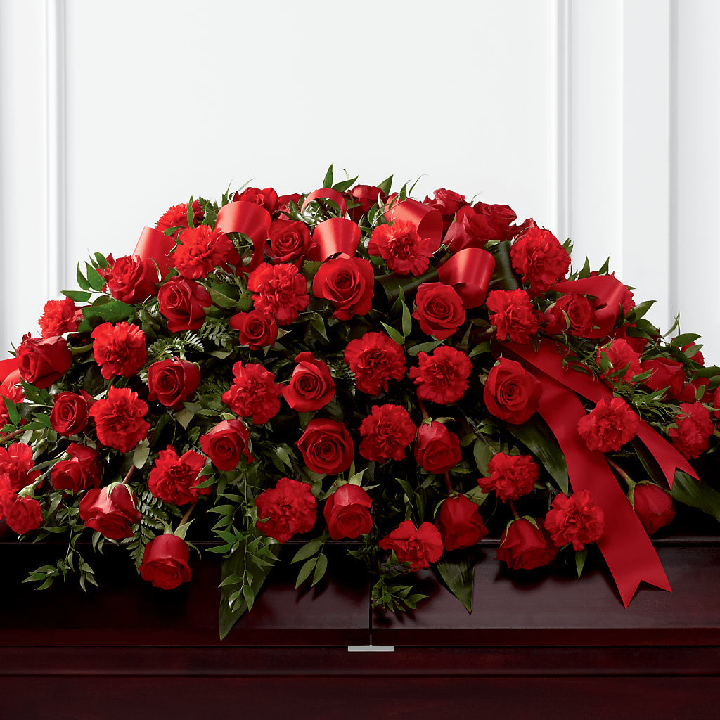 Tribute of Life Casket Spray – Meta Flowers, Manassas VA