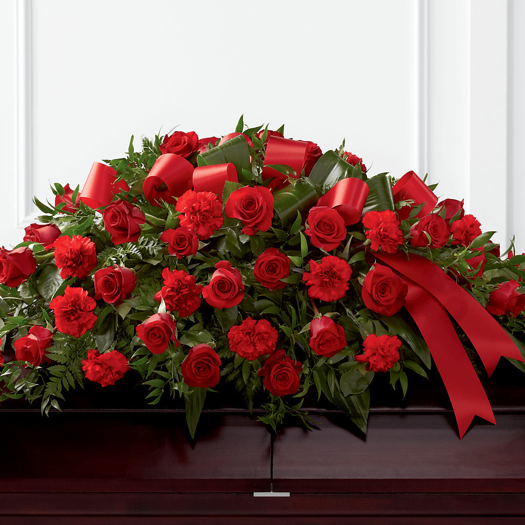 Tribute of Life Casket Spray – Meta Flowers, Manassas VA