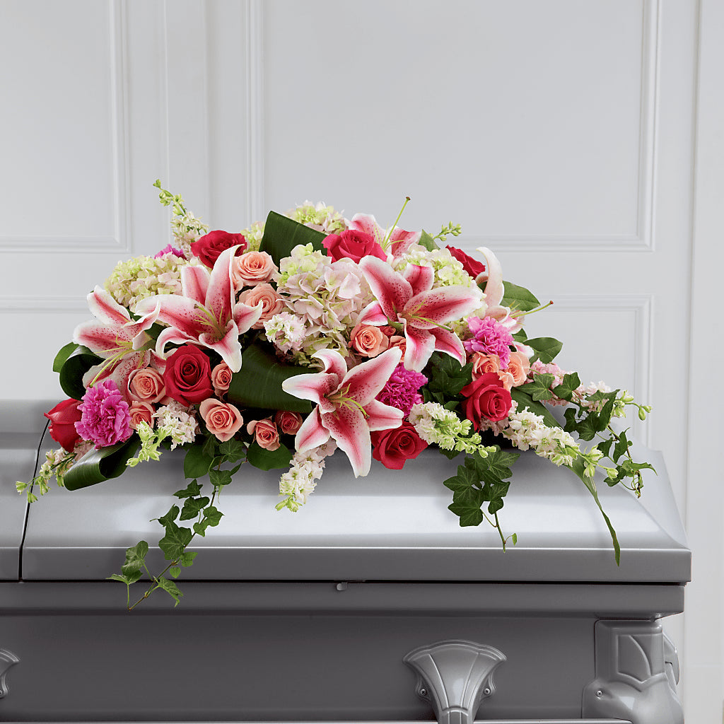 Splendid Grace Casket Spray – Meta Flowers, Manassas VA