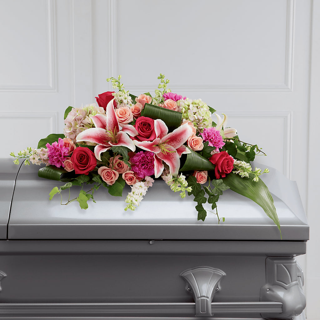 Splendid Grace Casket Spray – Meta Flowers, Manassas VA
