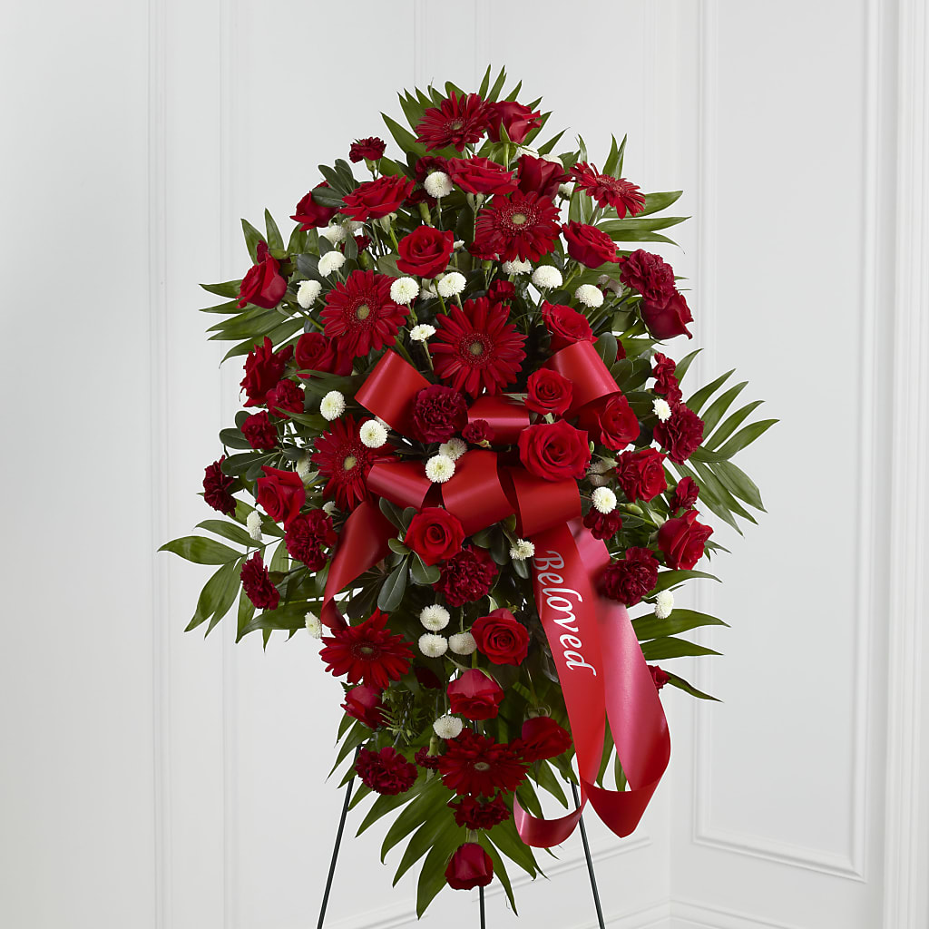 Treasured Memories Standing Spray – Meta Flowers, Manassas VA
