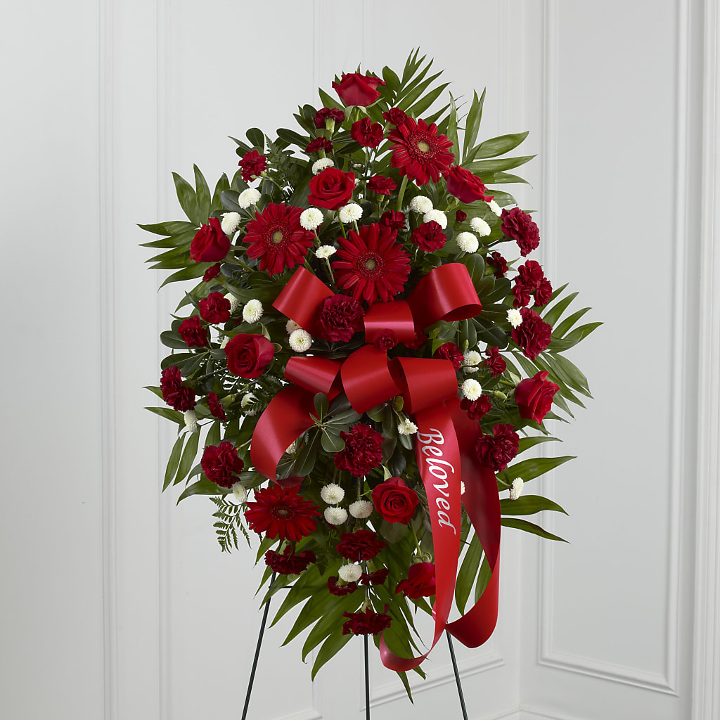 Treasured Memories Standing Spray – Meta Flowers, Manassas VA
