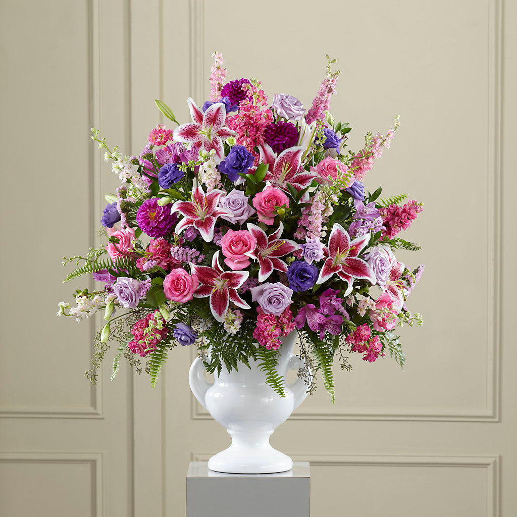 Peaceful Tribute Arrangement – Meta Flowers, Manassas VA