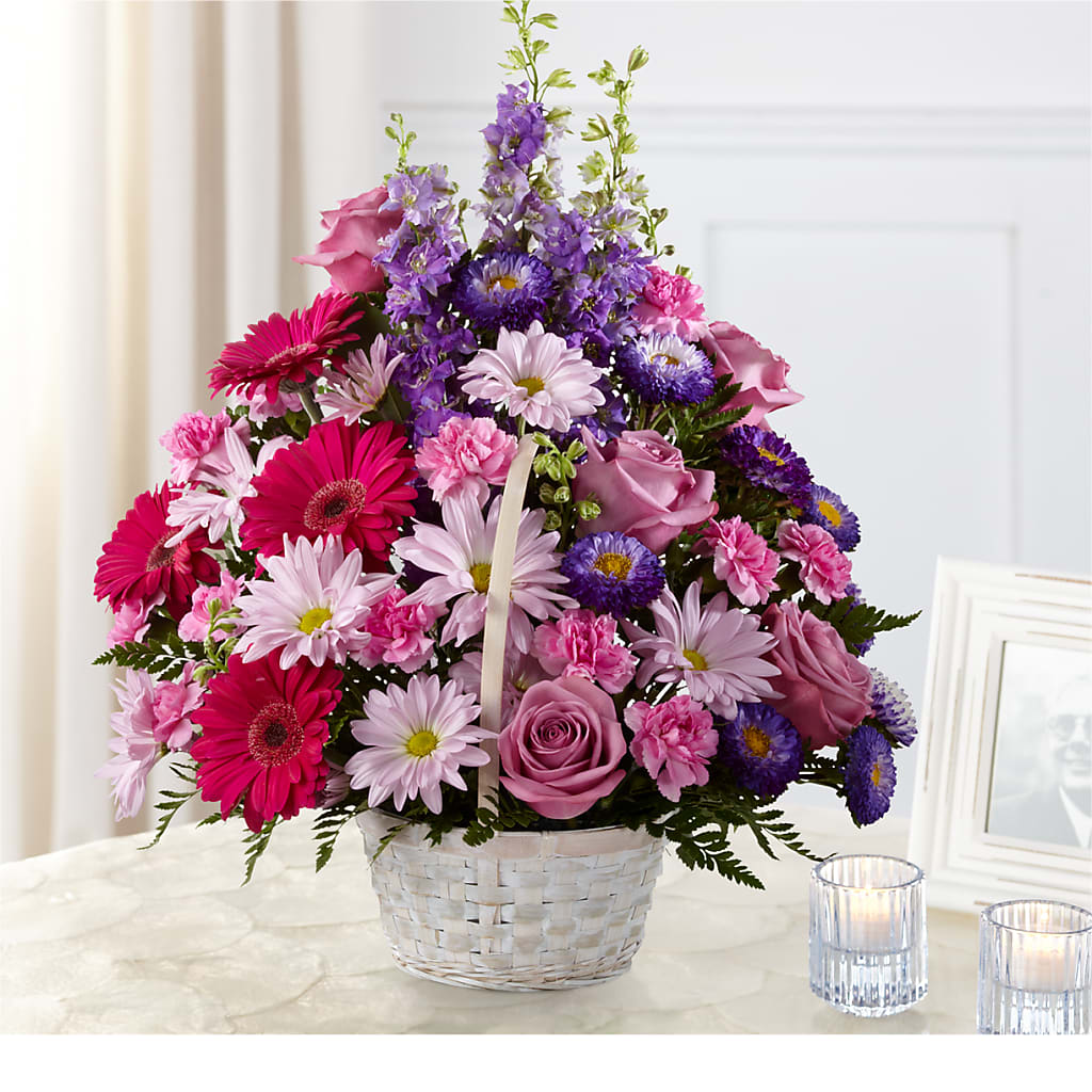 Pastel Peace Basket – Meta Flowers, Manassas VA
