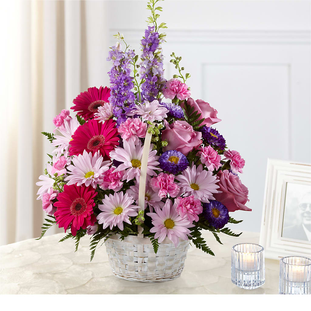 Pastel Peace Basket – Meta Flowers, Manassas VA