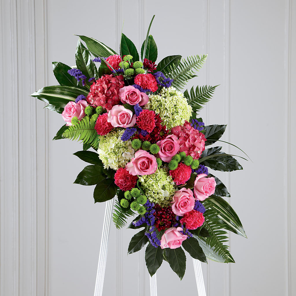 Refreshing Mix Standing Spray – Meta Flowers, Manassas VA