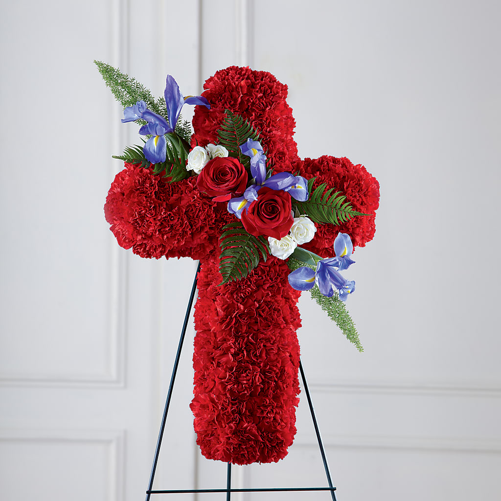 Faithful Hero Floral Cross – Meta Flowers, Manassas VA