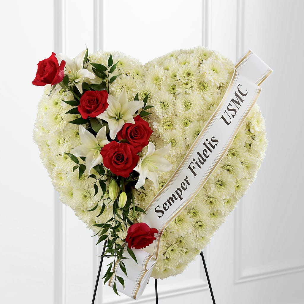 Heartfelt Hero Standing Heart – Meta Flowers, Manassas VA