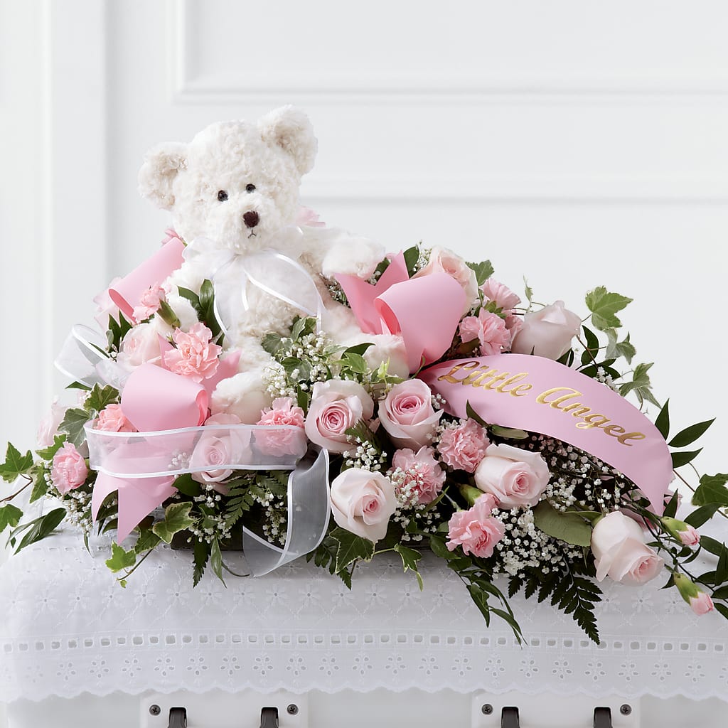 Touch of Sympathy Casket Spray – Meta Flowers, Manassas VA