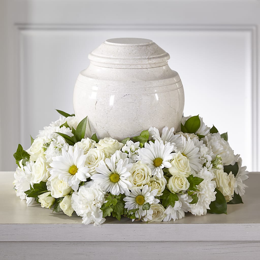 Ivory Gardens Cremation Adornment – Meta Flowers, Manassas VA
