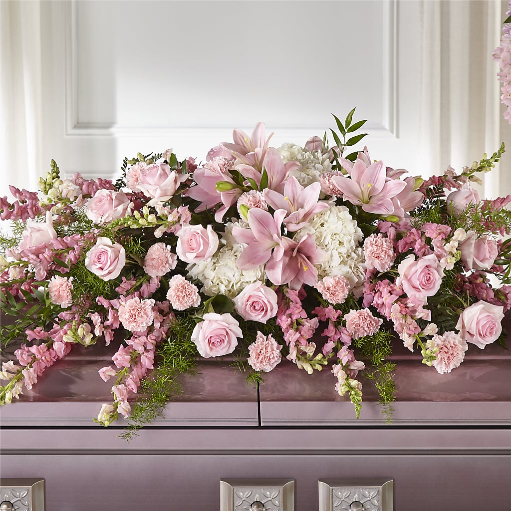Life & Remembrance Casket Spray – Meta Flowers, Manassas VA