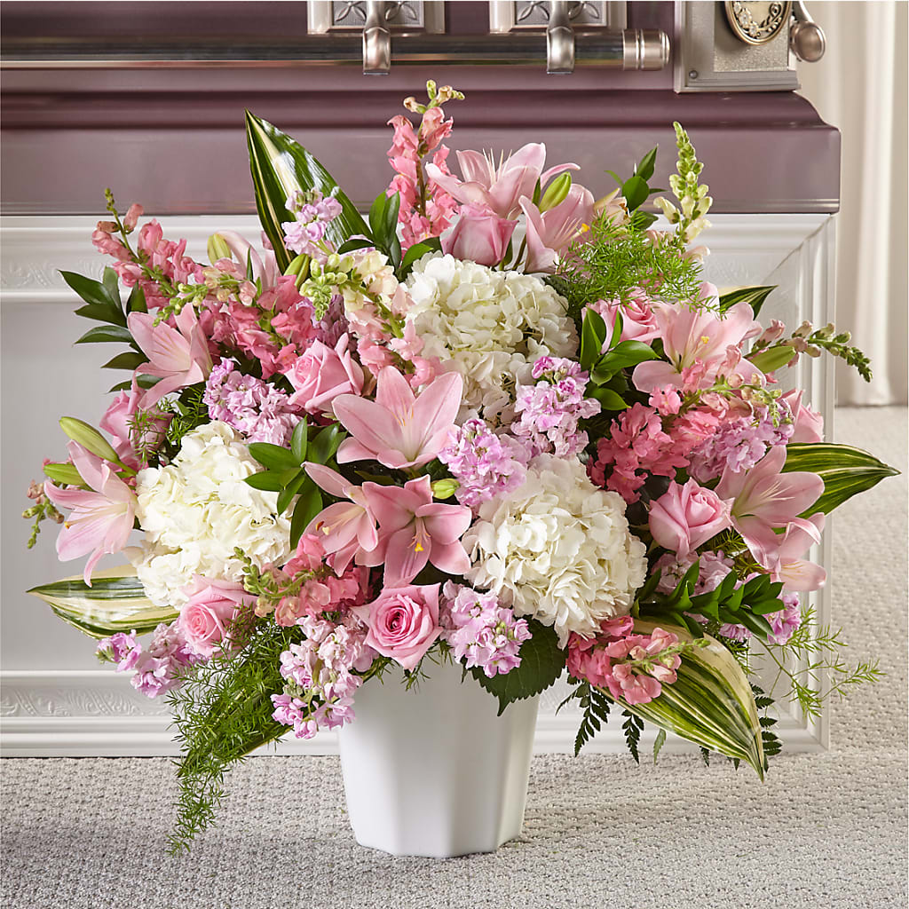 Simply Serene Floor Basket – Meta Flowers, Manassas VA