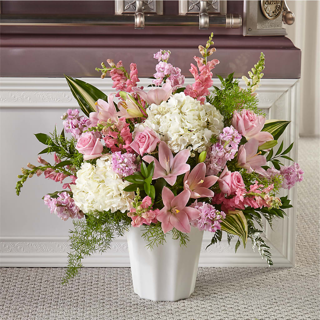 Simply Serene Floor Basket – Meta Flowers, Manassas VA