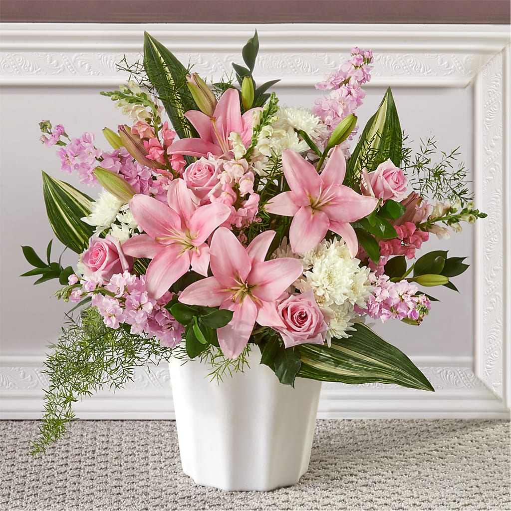 Simply Serene Floor Basket – Meta Flowers, Manassas VA