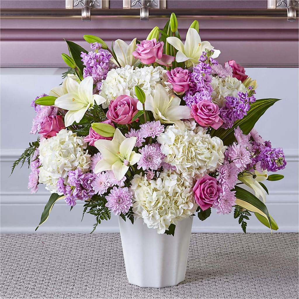 Heaven Sent Floor Basket – Meta Flowers, Manassas VA