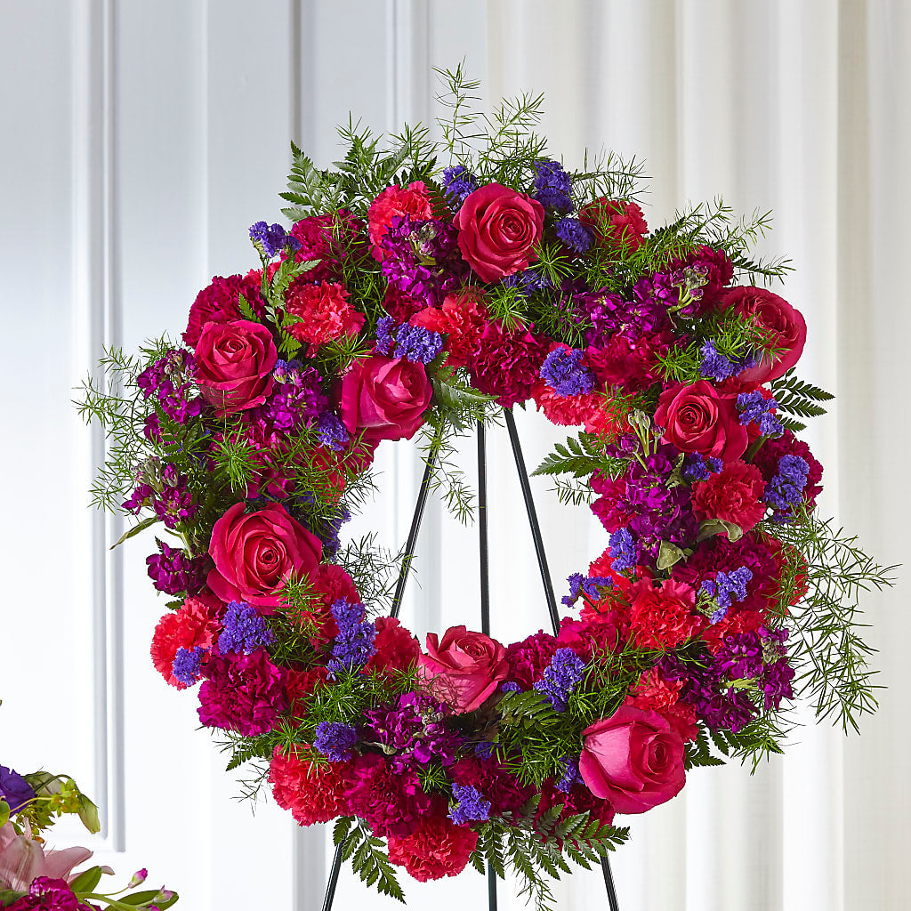 Calming Colors Wreath – Meta Flowers, Manassas VA