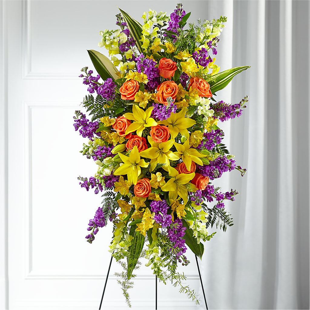 Thoughtful Prayers Standing Spray – Meta Flowers, Manassas VA