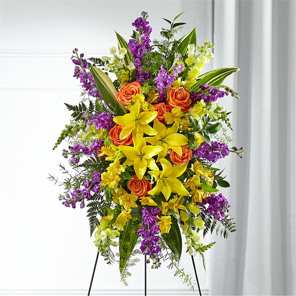 Thoughtful Prayers Standing Spray – Meta Flowers, Manassas VA