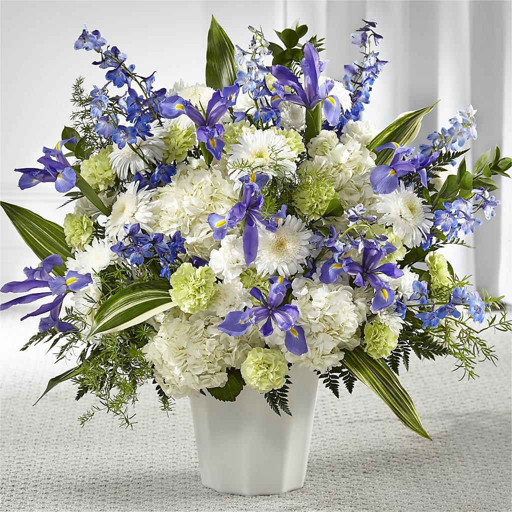Soft Serenity Floor Basket – Meta Flowers, Manassas VA