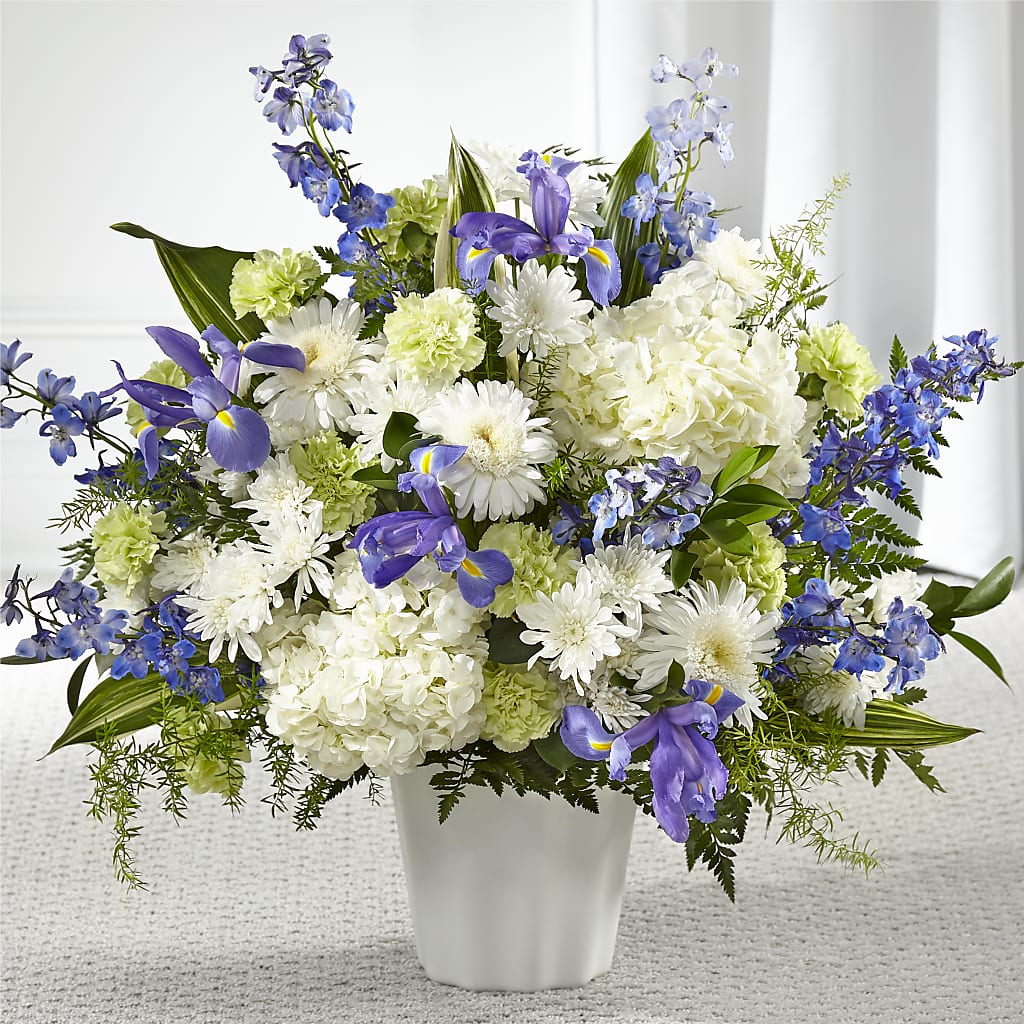 Soft Serenity Floor Basket – Meta Flowers, Manassas VA
