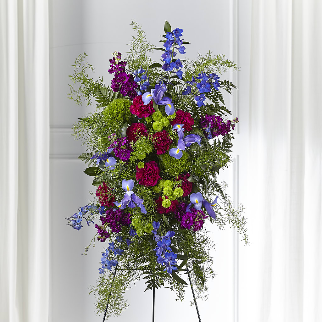 Heavenly Skies Standing Spray – Meta Flowers, Manassas VA