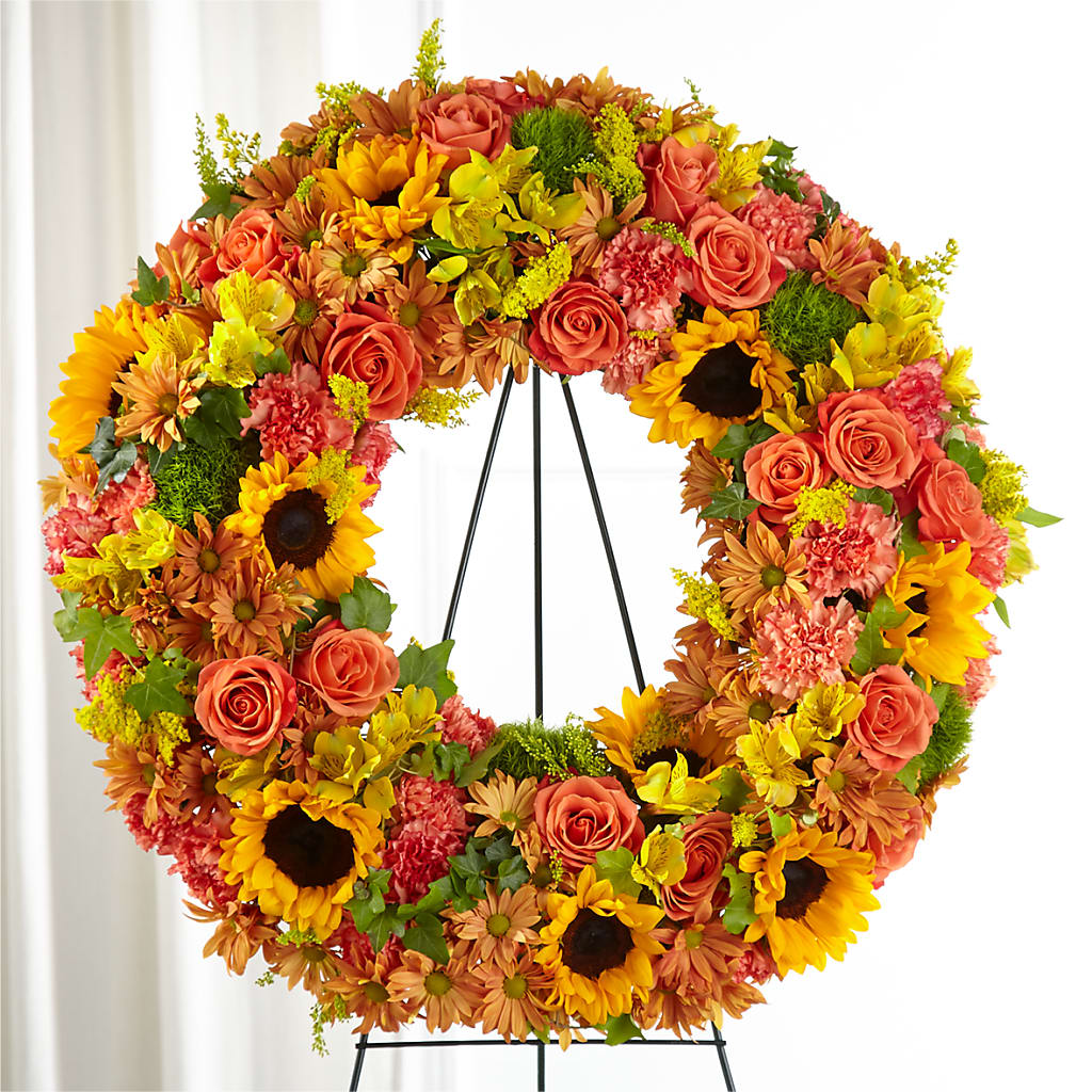 Autumnal Memories Wreath (Standard) – Meta Flowers, Manassas VA