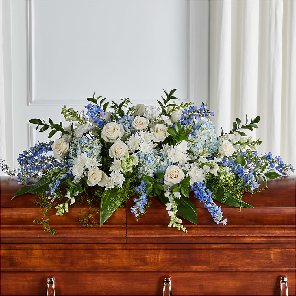 Timeless Essence Casket Spray – Meta Flowers, Manassas VA