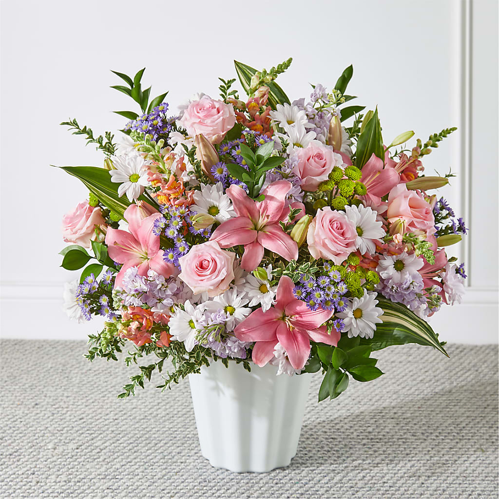 Abundant Compassion Floor Basket – Meta Flowers, Manassas VA