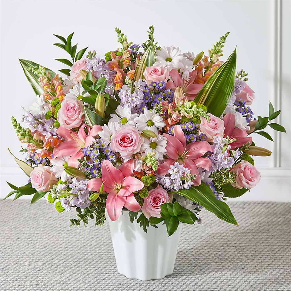 Abundant Compassion Floor Basket – Meta Flowers, Manassas VA