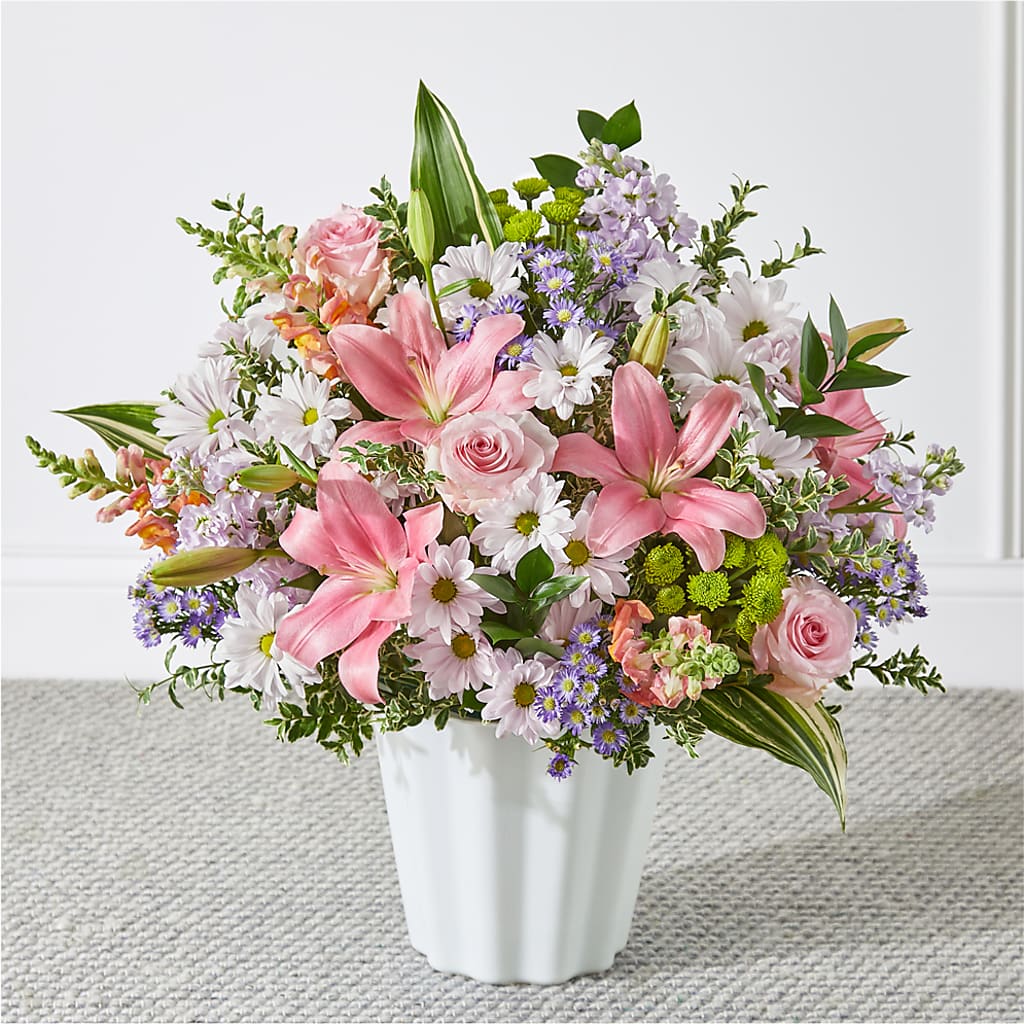Abundant Compassion Floor Basket – Meta Flowers, Manassas VA