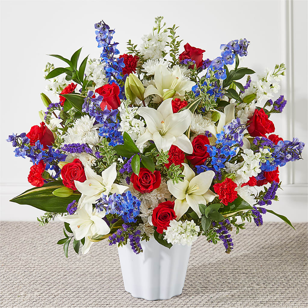 Consoled Floor Basket – Meta Flowers, Manassas VA