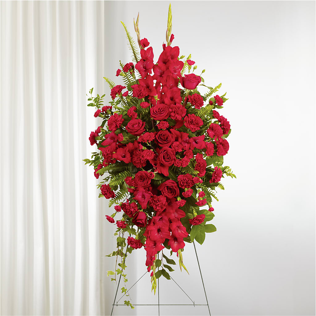 From the Heart Standing Spray – Meta Flowers, Manassas VA
