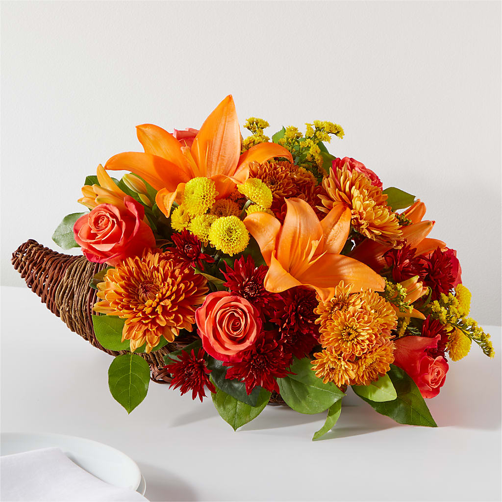 Bouquet of Blessings Cornucopia – Meta Flowers, Manassas VA