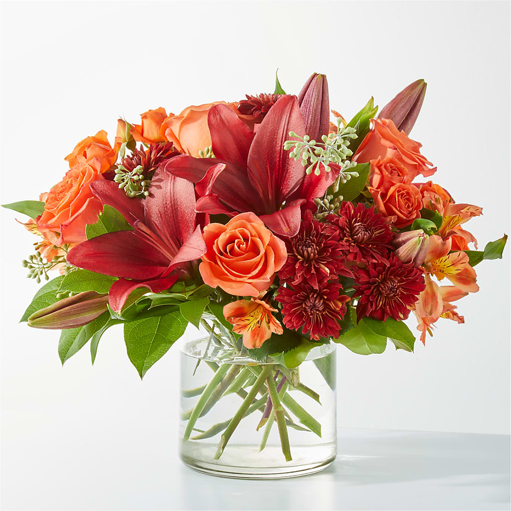 Crimson Leaves Bouquet – Meta Flowers, Manassas VA