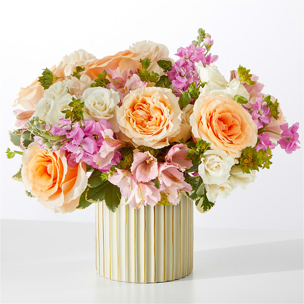 Paradise Bouquet with Ivory Vase – Meta Flowers, Manassas VA