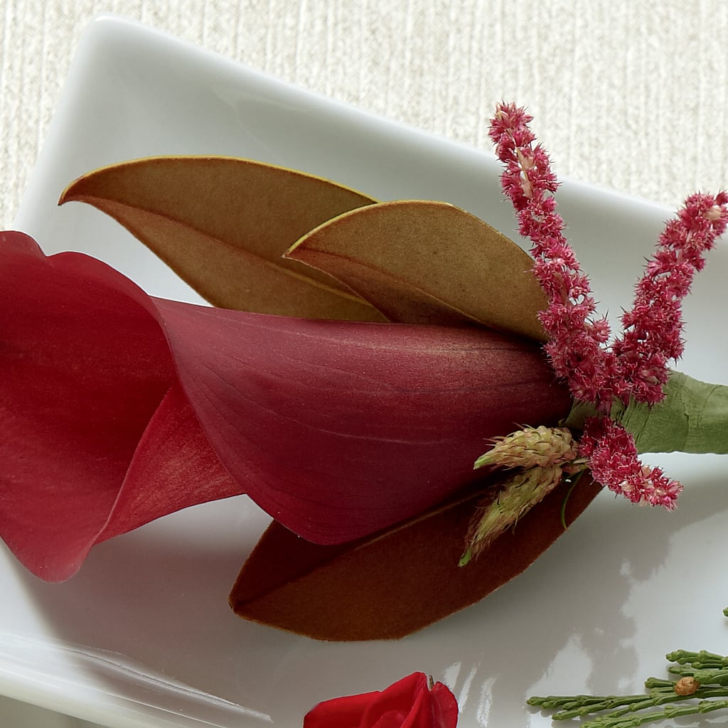 Red Calla Boutonniere – Meta Flowers, Manassas VA