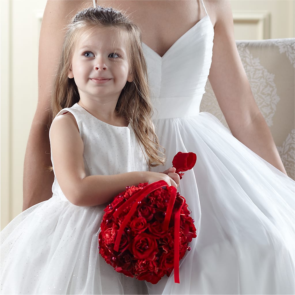 Pure at Heart Flower Girl Arrangement – Meta Flowers, Manassas VA