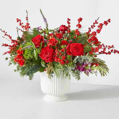 Grand bouquet de ruban rouge
