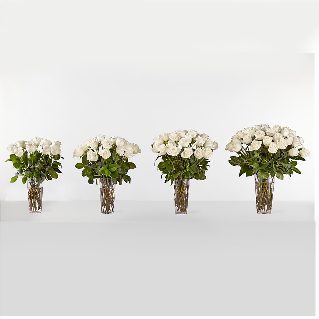 Long Stem White Rose Bouquet –  Meta Flowers, Manassas VA