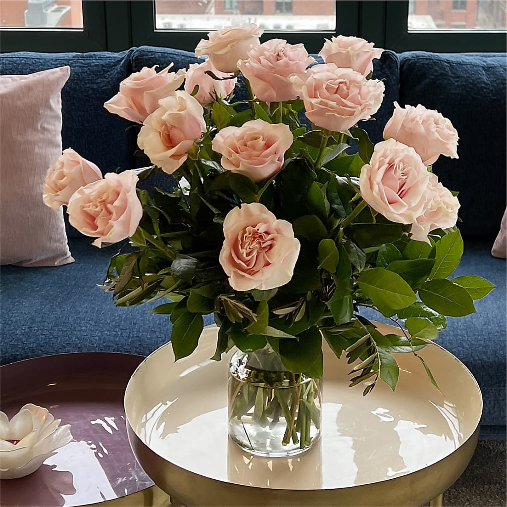 Long Stem Pink Rose Bouquet –  Meta Flowers, Manassas VA