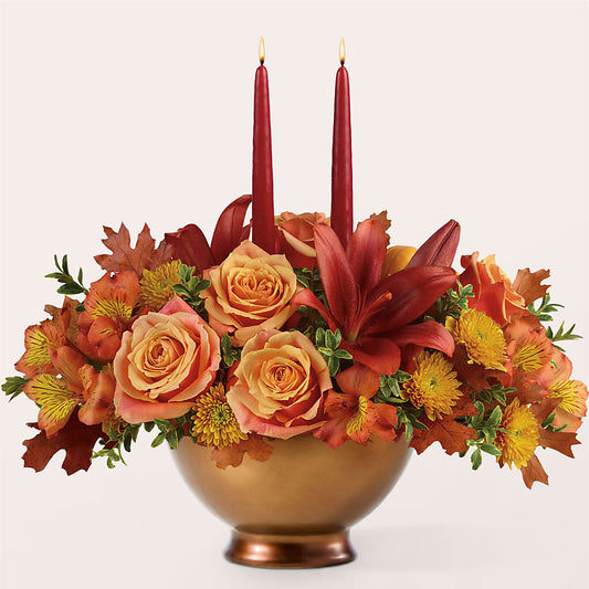 Harvest Table Centerpiece –  Meta Flowers, Manassas VA