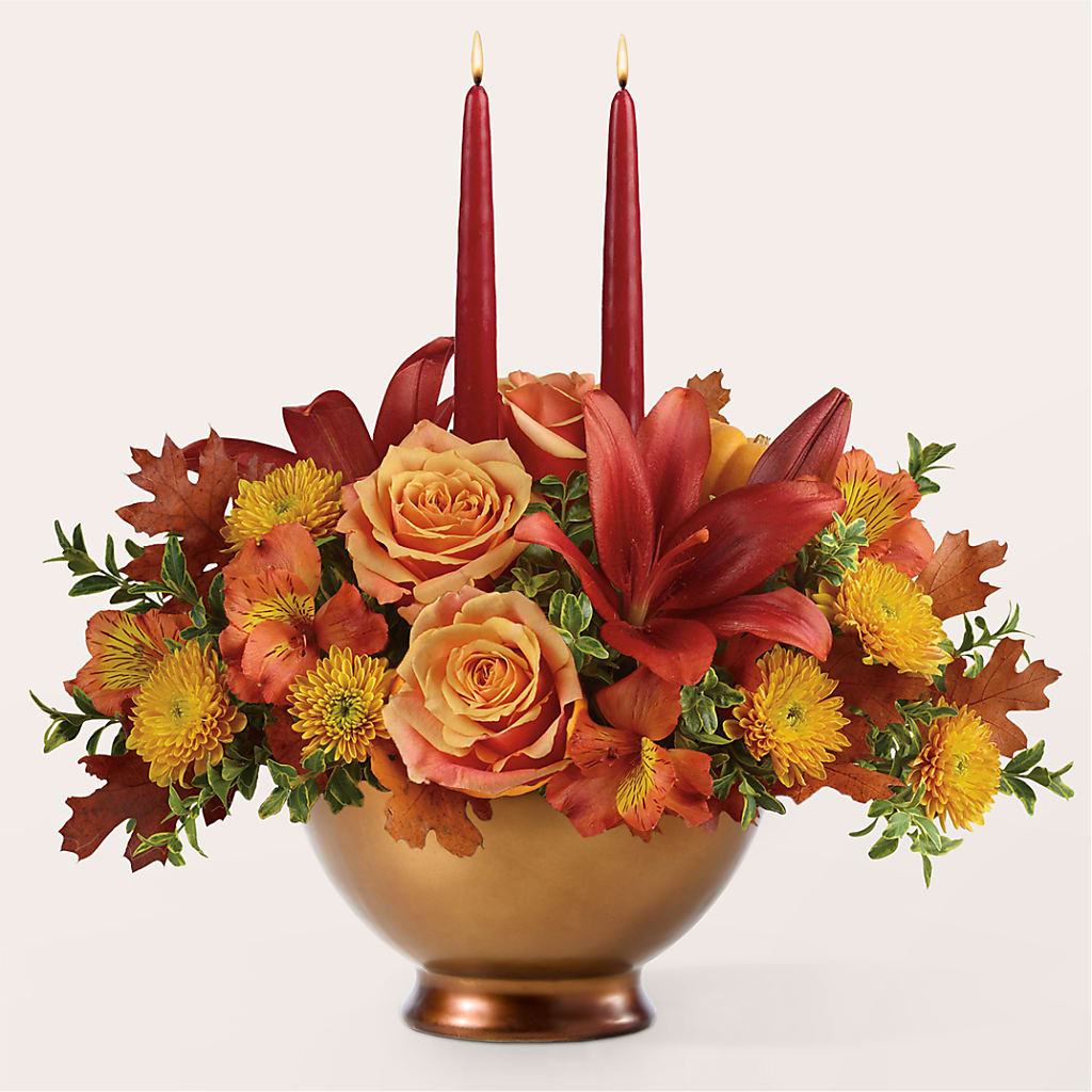 Harvest Table Centerpiece –  Meta Flowers, Manassas VA